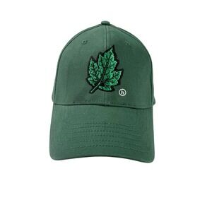 Hidden NY Forest Green Embroidered Leaf Logo Baseball Cap Hat Streetwear